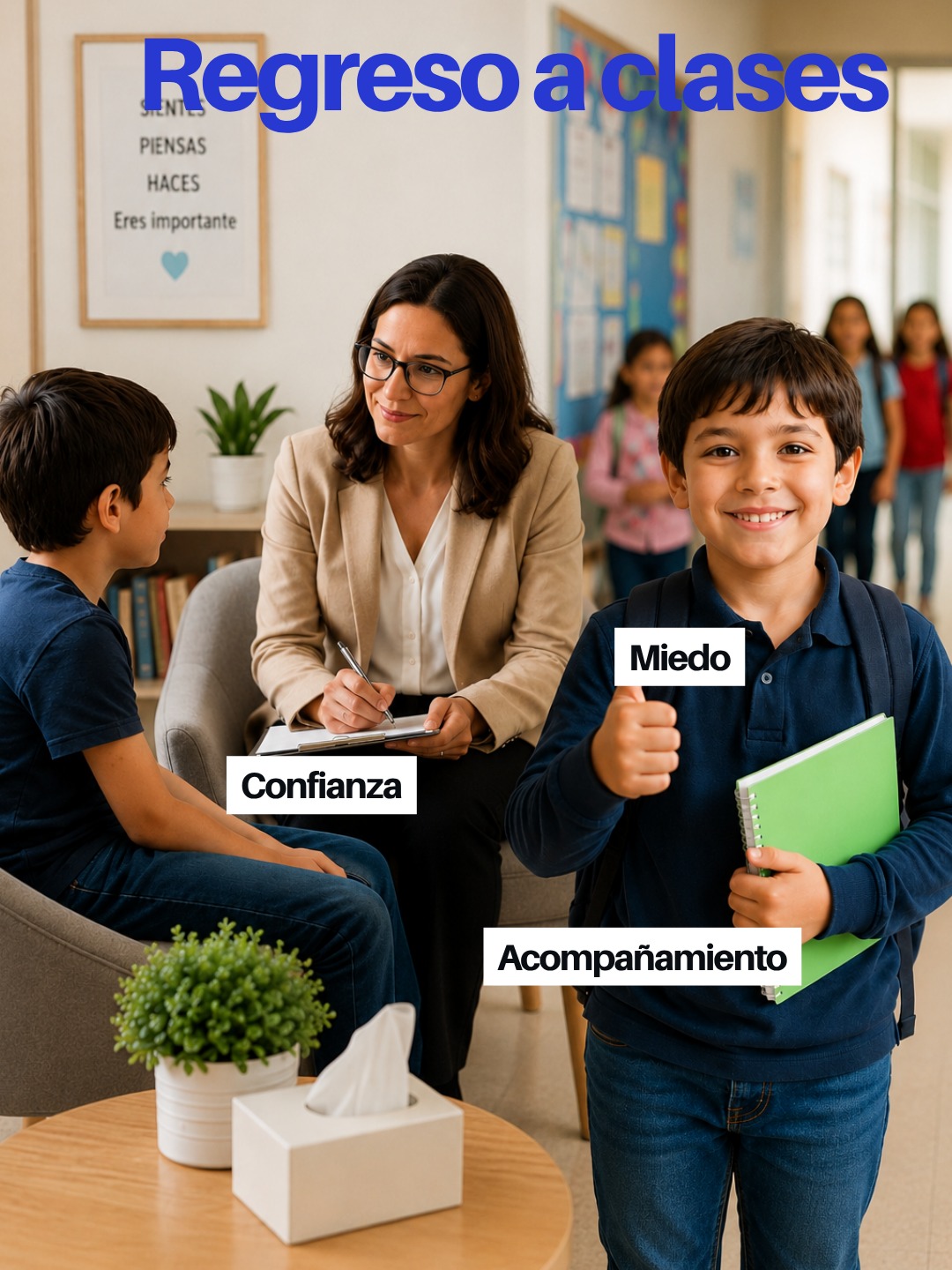 ¿Qué calla un niño introvertido cuando regresa a clases?